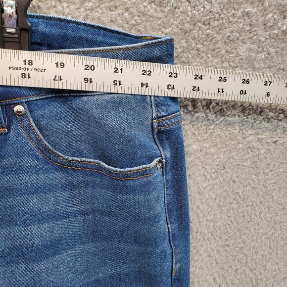 Lane Bryant Mid- Rise Skinny Jeans Size 24 Floral Embroidered Hem Signat… - Picture 3 of 10